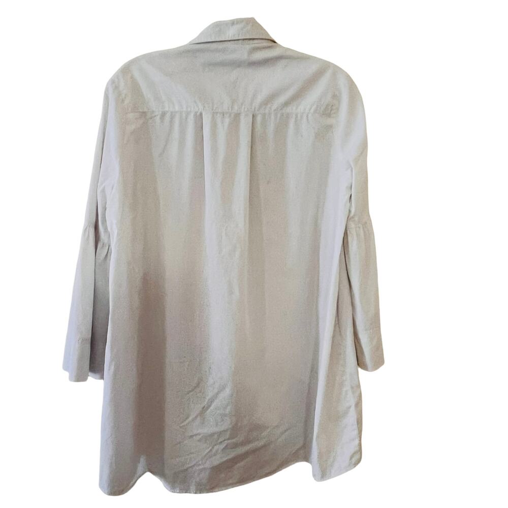 Nicole Miller Lexi. Light Pink Hi Low Button Up Top Size Small - Picture 3 of 12